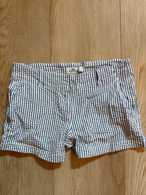 Vineyard Vines Blue and White Seersucker Shorts Size 2